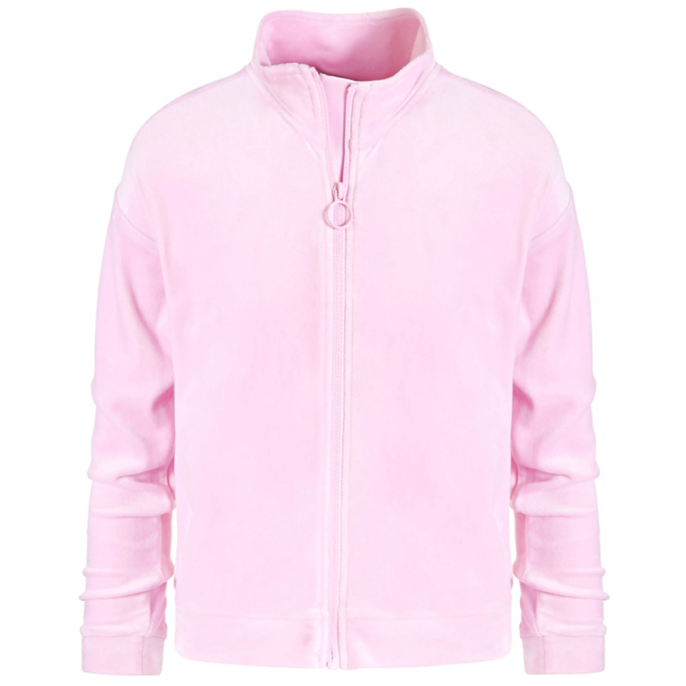 Ideology Kids Extra Large Little Girl's Pink Fleece Zip Sweater-Up NWT